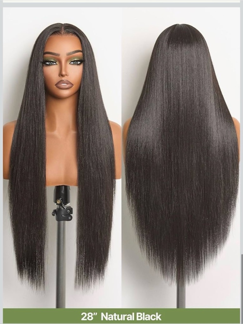 Frodio Veralux™ Blend Human Hair Easy Throw On Lace Wig Silky 28 Inch Straight